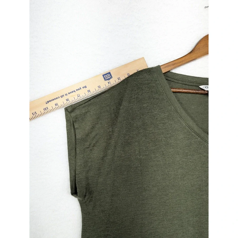 Orvis Sweater Womens Green V Neck Pullover Sleeveless Lightweight‎ L